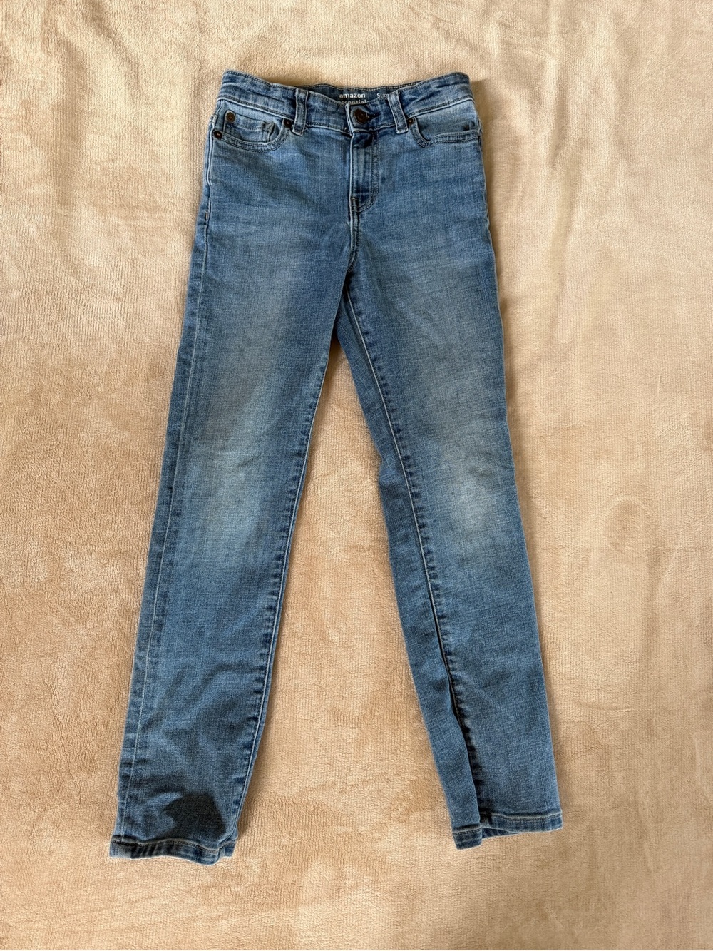 Amazon Essentials Girls Slim Stretch Blue Denim Jeans